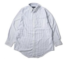 画像1: 90s Used Lands' End Stripe B/D Shirt (1)