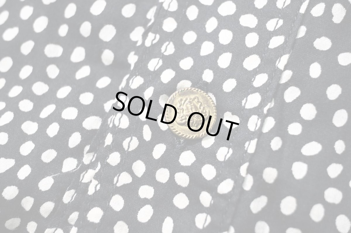 画像4: Used Versace Jeans Signature Polka Dot Pattern L/S Shirt (4)