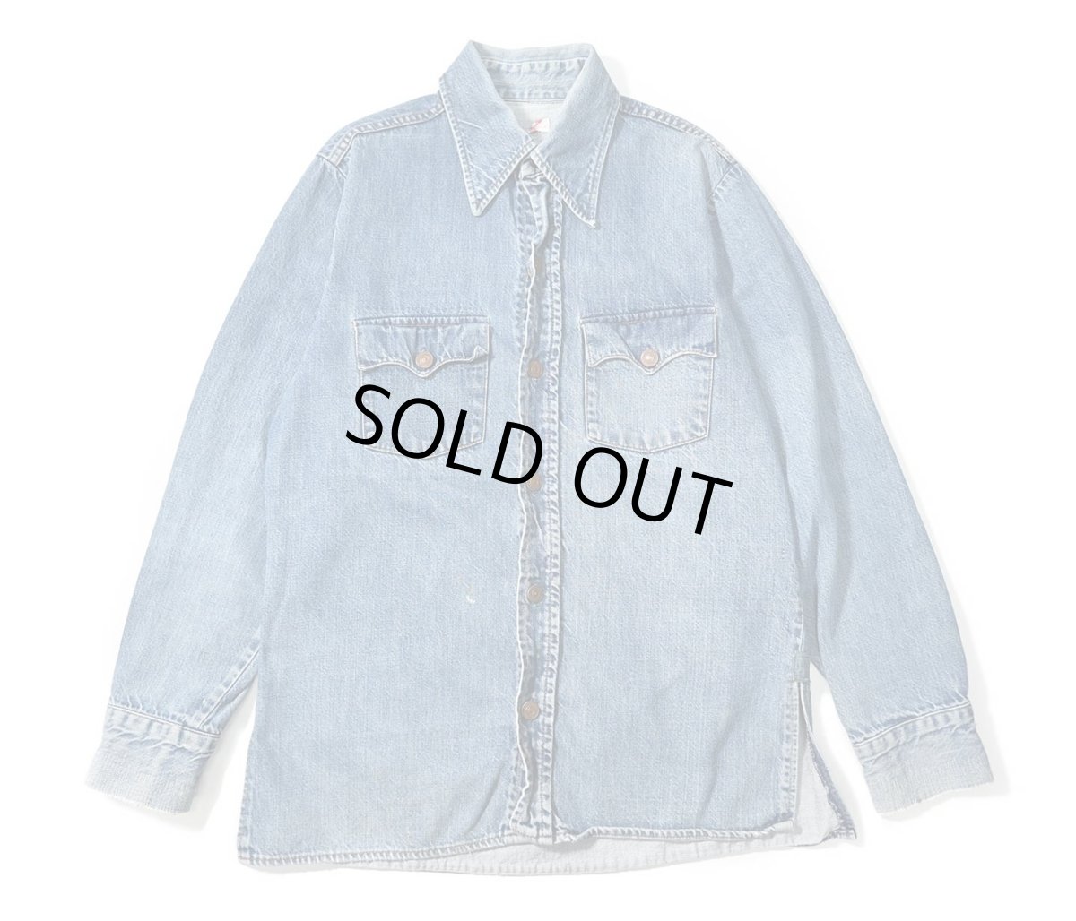 画像1: 70s Used Levi's Denim Shirt (1)