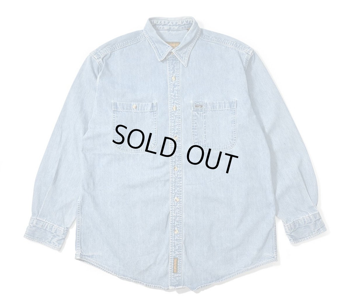画像1: 90s Used Timberland Denim Shirt (1)