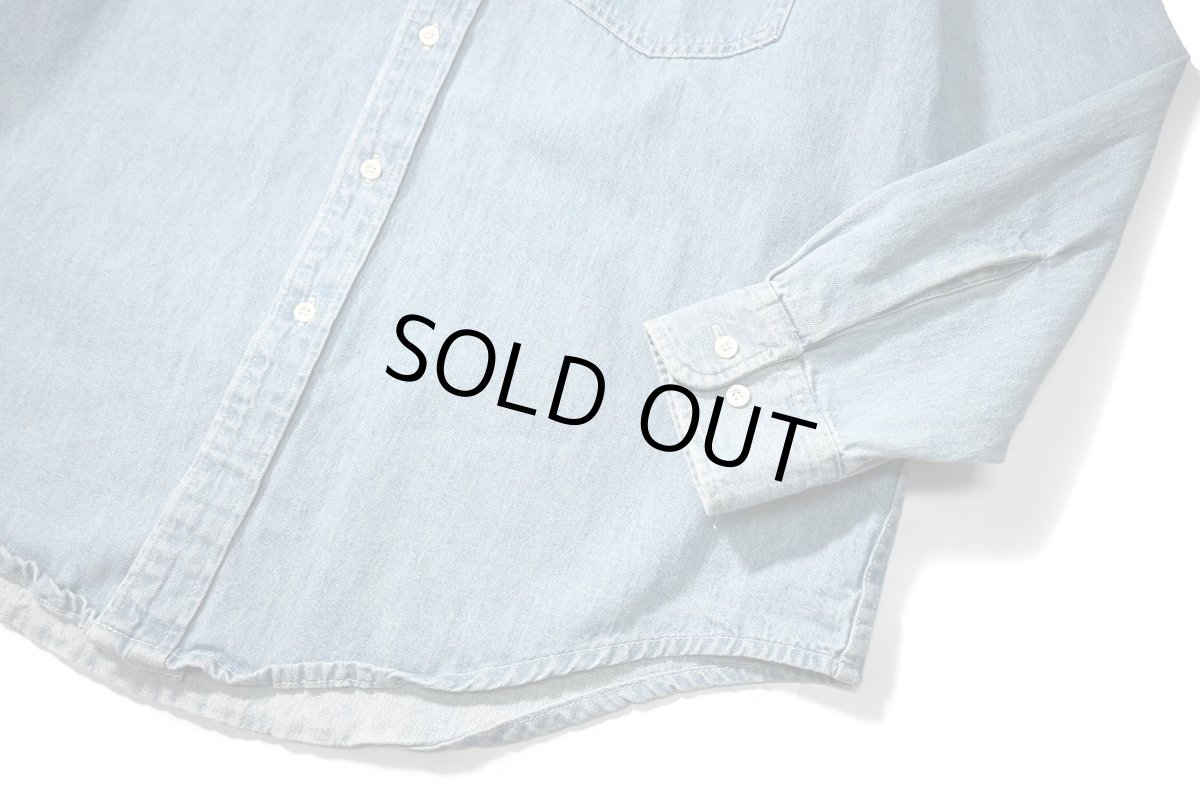 画像3: 90 Deadstock Gap Denim B/D Shirt made in Canada (3)