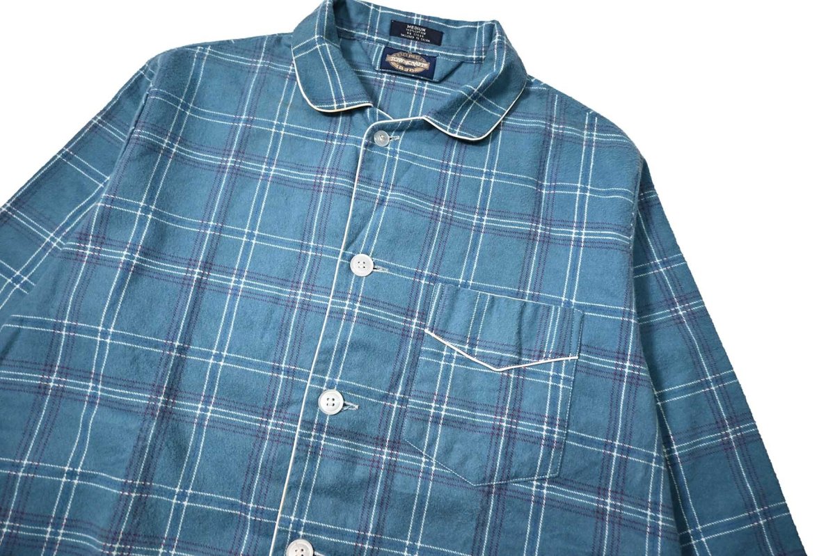 画像2: 90s Deadstock Towncraft Flannel Sleeping Shirt (2)