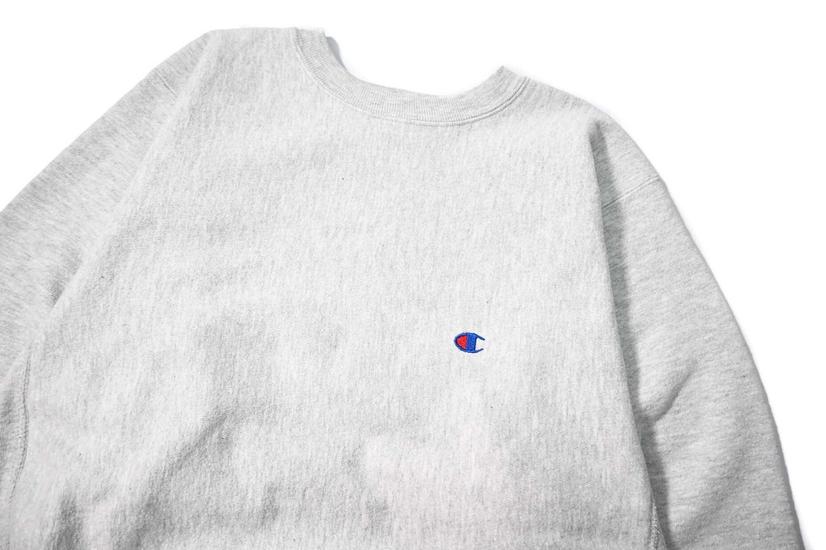 画像2: 90s Used Champion Reverse Weave Sweat Shirt Ash made in USA (2)