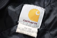 画像8: 09' Used Carhartt Quilt Lined Duck Vest Black (8)
