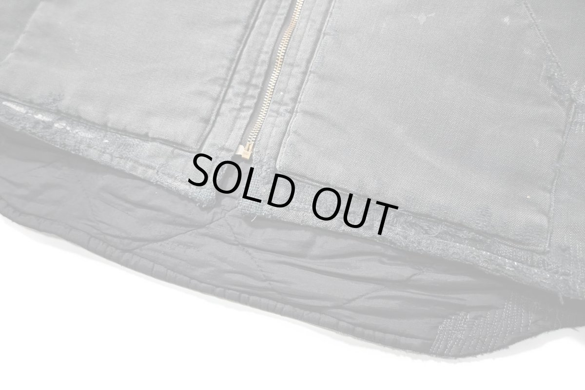 画像4: 09' Used Carhartt Quilt Lined Duck Vest Black (4)