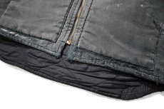 画像4: 09' Used Carhartt Quilt Lined Duck Vest Black (4)