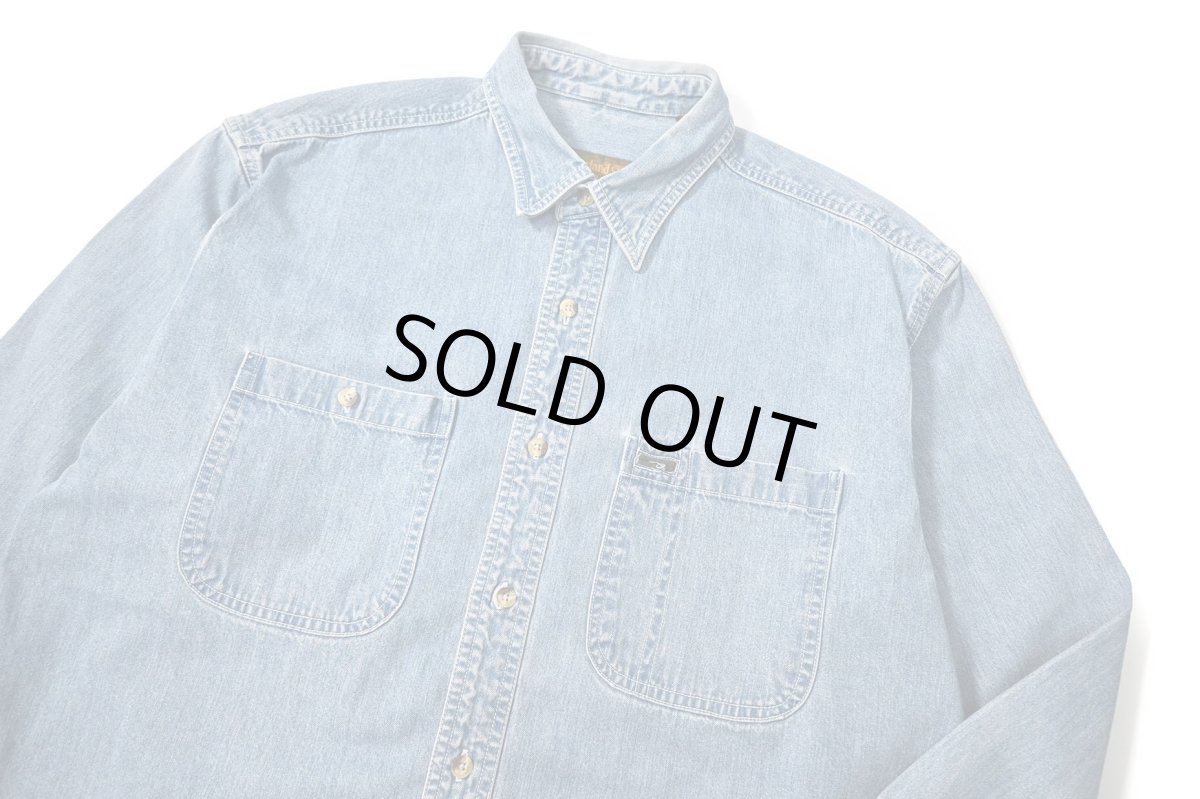 画像2: 90s Used Timberland Denim Shirt (2)