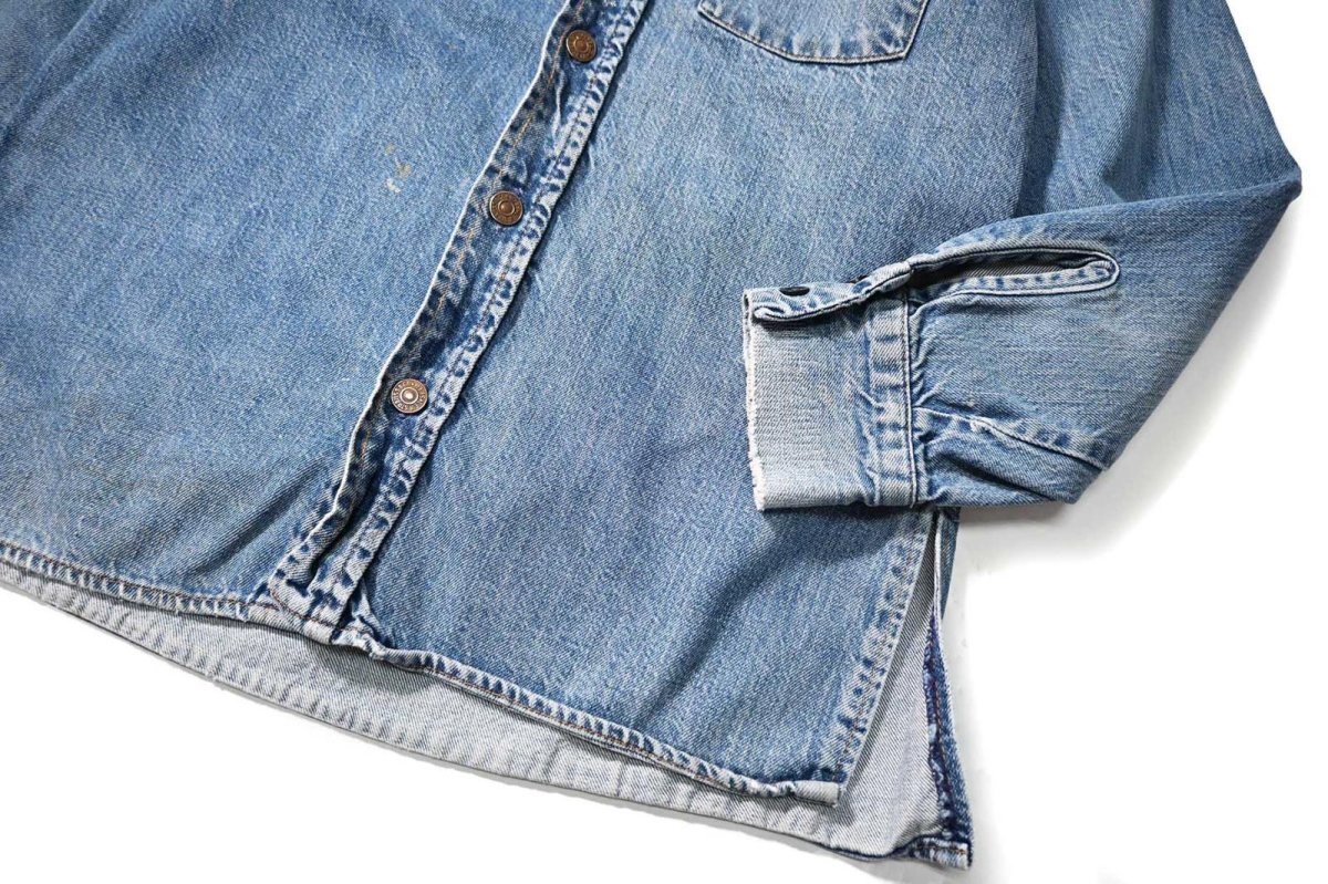 画像3: 70s Used Levi's Denim Shirt (3)