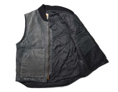 画像7: 09' Used Carhartt Quilt Lined Duck Vest Black (7)