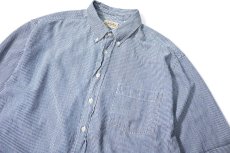 画像2: 90s Used St John's Bay Hickory Stripe B/D Shirt (2)