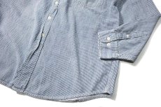 画像3: 90s Used St John's Bay Hickory Stripe B/D Shirt (3)