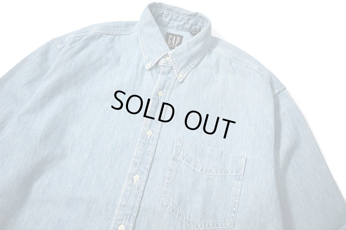 画像2: 90 Deadstock Gap Denim B/D Shirt made in Canada (2)