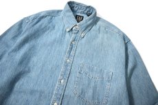 画像2: 90 Deadstock Gap Denim B/D Shirt made in Canada (2)