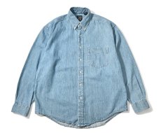 画像1: 90 Deadstock Gap Denim B/D Shirt made in Canada (1)