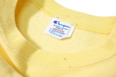 画像4: 80s Used Champion Reverse Weave Sweat Shirt Yellow made in USA (4)