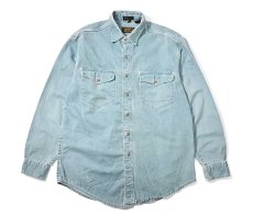 画像1: 80s Used Eddie Bauer Denim Shirt made in USA (1)