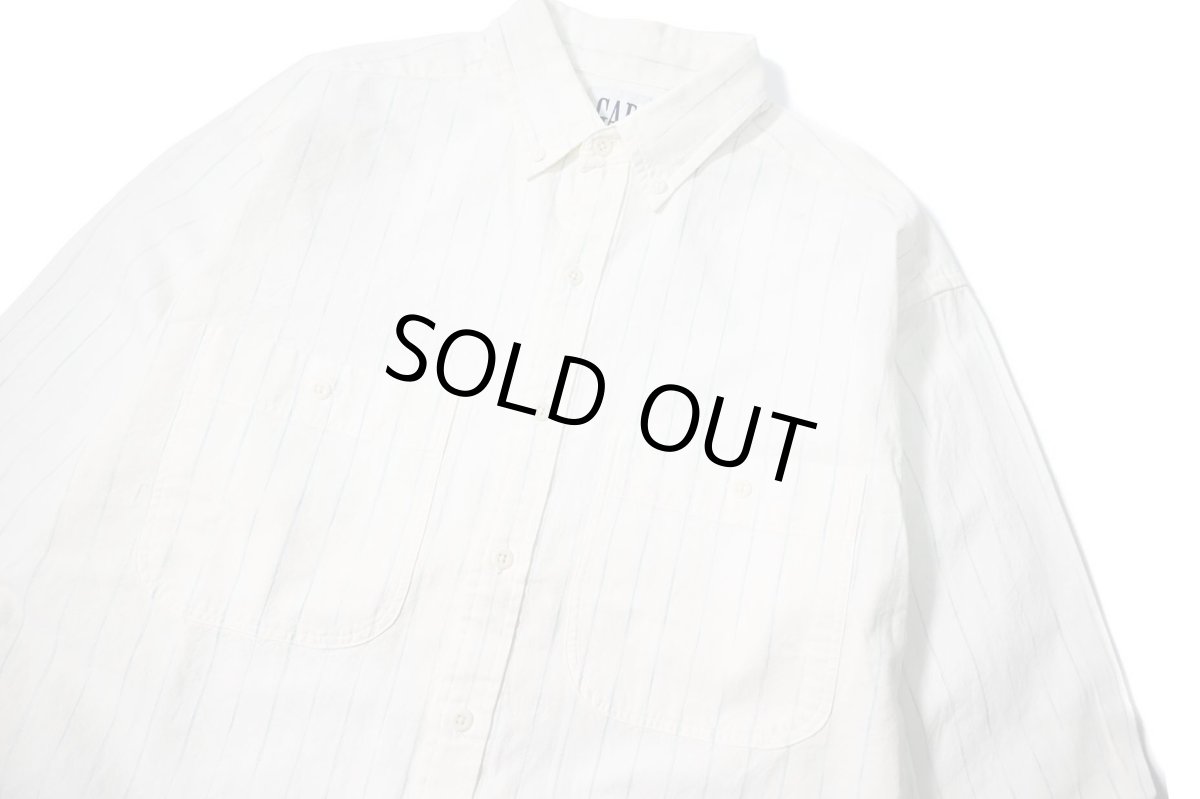 画像2: 90-00s Deadstock Gap Stripe B/D Shirt (2)
