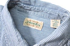 画像4: 90s Used St John's Bay Hickory Stripe B/D Shirt (4)