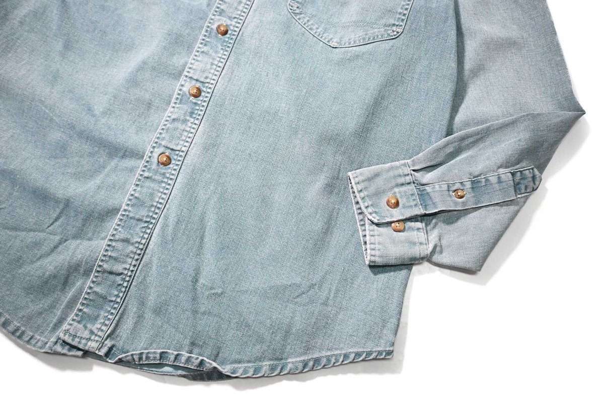 画像3: 80s Used Eddie Bauer Denim Shirt made in USA (3)