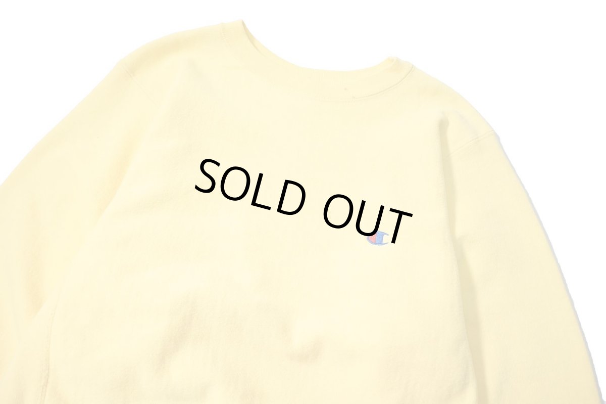 画像2: 80s Used Champion Reverse Weave Sweat Shirt Yellow made in USA (2)