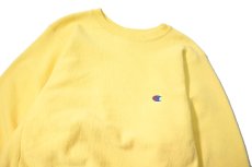 画像2: 80s Used Champion Reverse Weave Sweat Shirt Yellow made in USA (2)