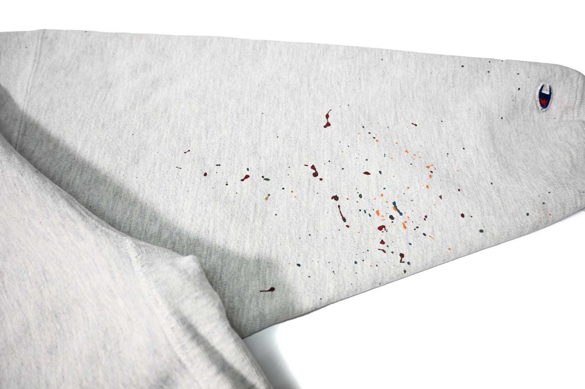 画像6: 90s Used Champion Reverse Weave Sweat Shirt Ash (6)