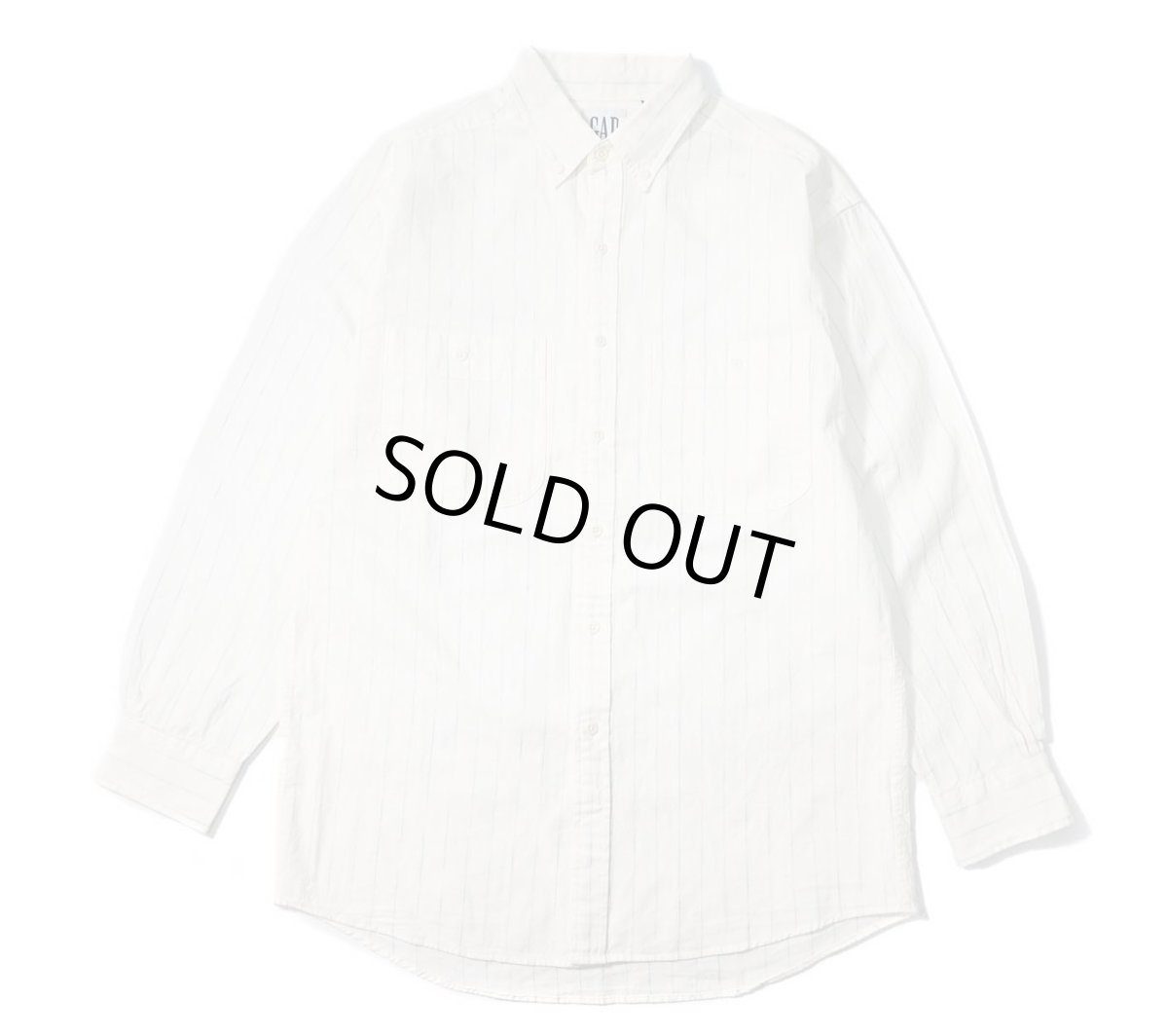 画像1: 90-00s Deadstock Gap Stripe B/D Shirt (1)