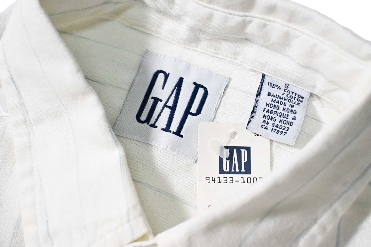 画像4: 90-00s Deadstock Gap Stripe B/D Shirt (4)