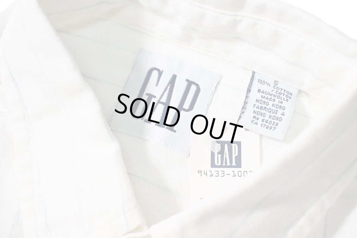 画像4: 90-00s Deadstock Gap Stripe B/D Shirt (4)