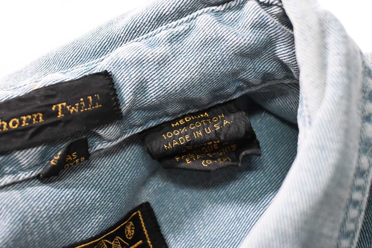 画像5: 80s Used Eddie Bauer Denim Shirt made in USA (5)