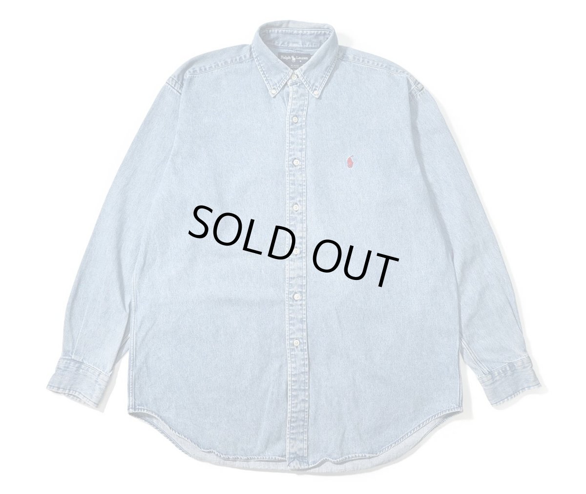 画像1: 90-00s Used Ralph Lauren Denim B/D Shirt "Blake" (1)