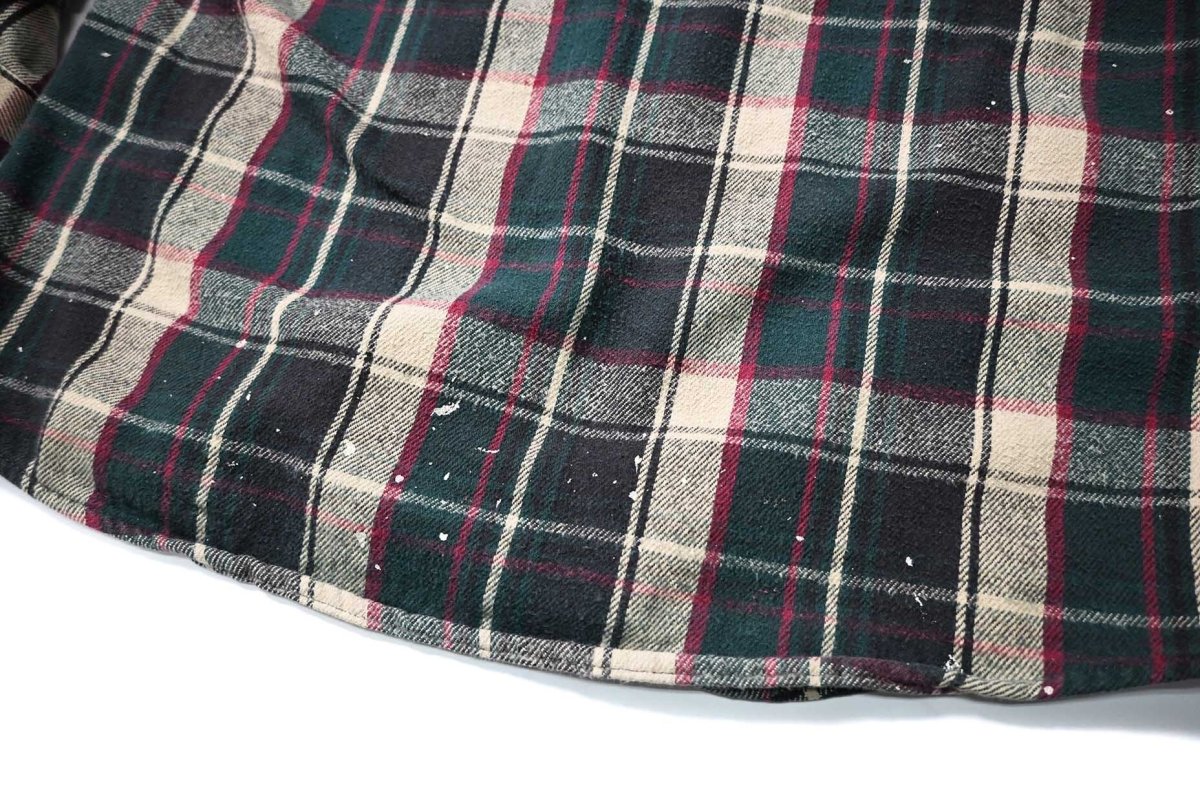 画像9: 90s Used Five Brother Heavy Flannel Shirt made in USA (9)