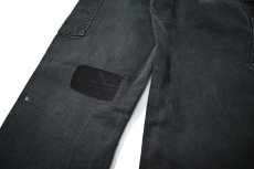 画像5: 11' Used Carhartt Duck Double Knee Carpenter Pants Black made in USA カーハート (5)