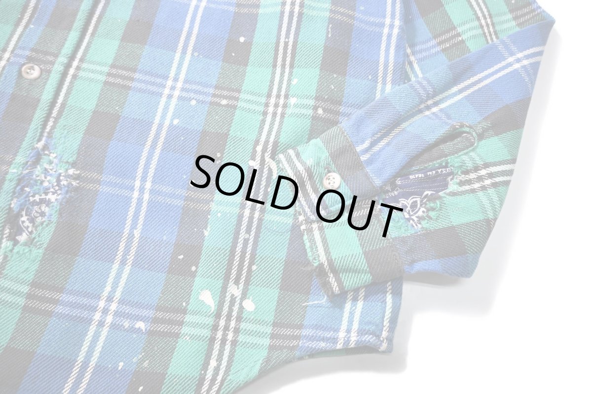画像4: 90s Used Five Brother Heavy Flannel Shirt made in USA (4)