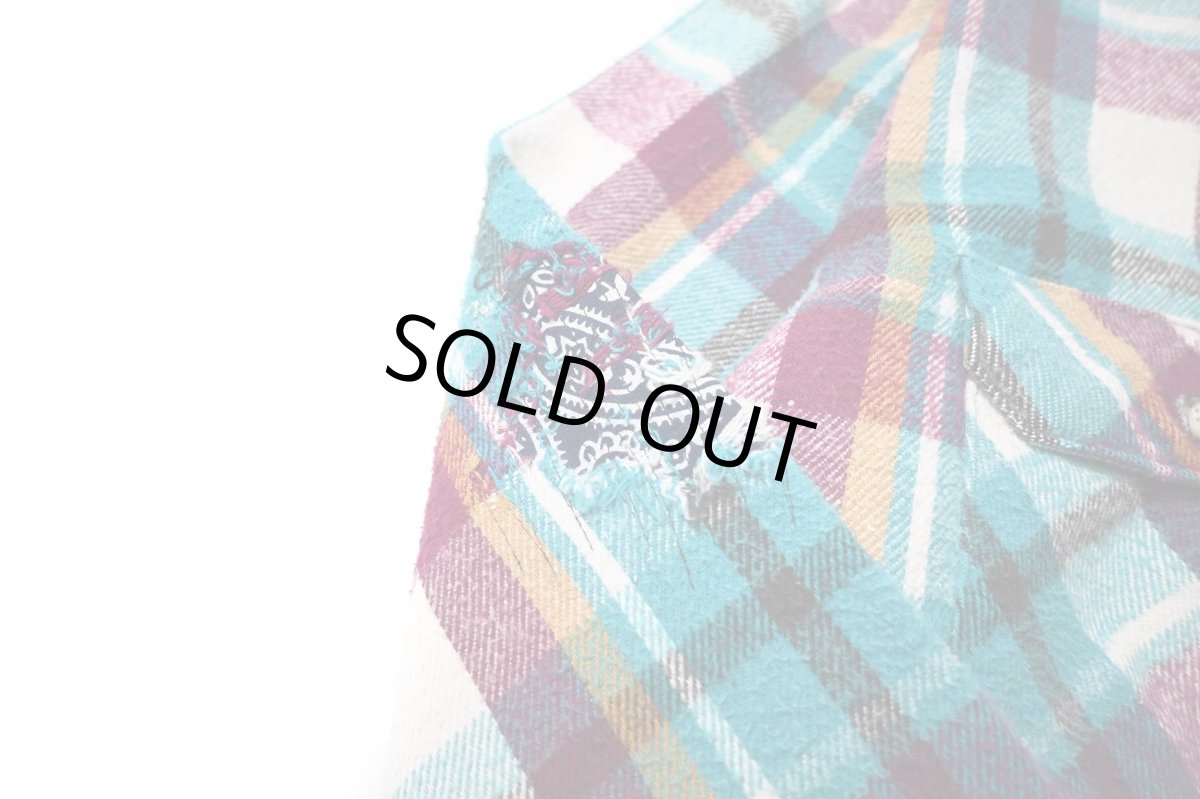 画像5: 90s Used Five Brother Heavy Flannel Shirt made in USA (5)