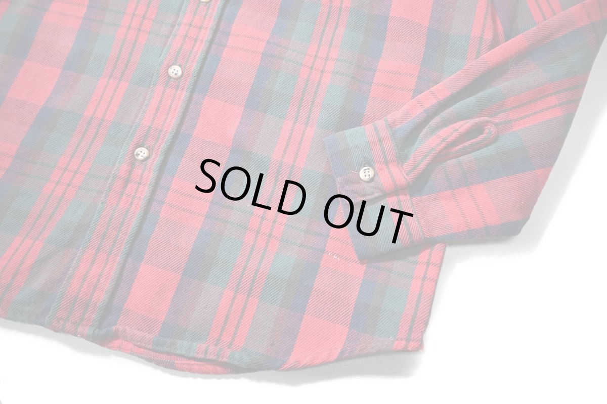 画像3: 80s Used Five Brother Heavy Flannel Shirt made in USA (3)