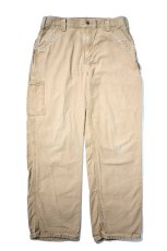 画像1: 19' Used Carhartt B151 Canvas Utility Work Pants Khaki カーハート (1)
