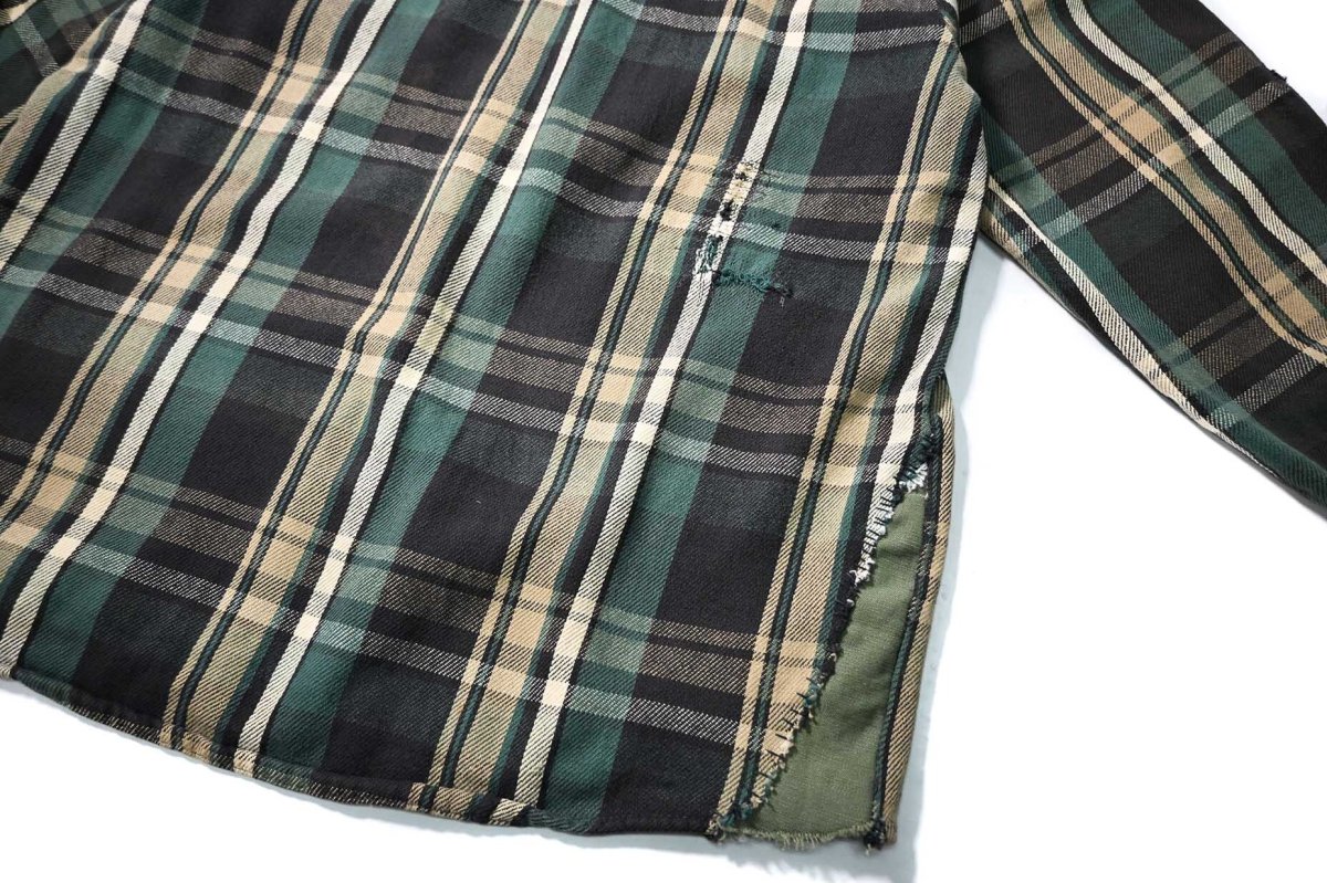 画像9: 90s Used Five Brother Heavy Flannel Shirt (9)
