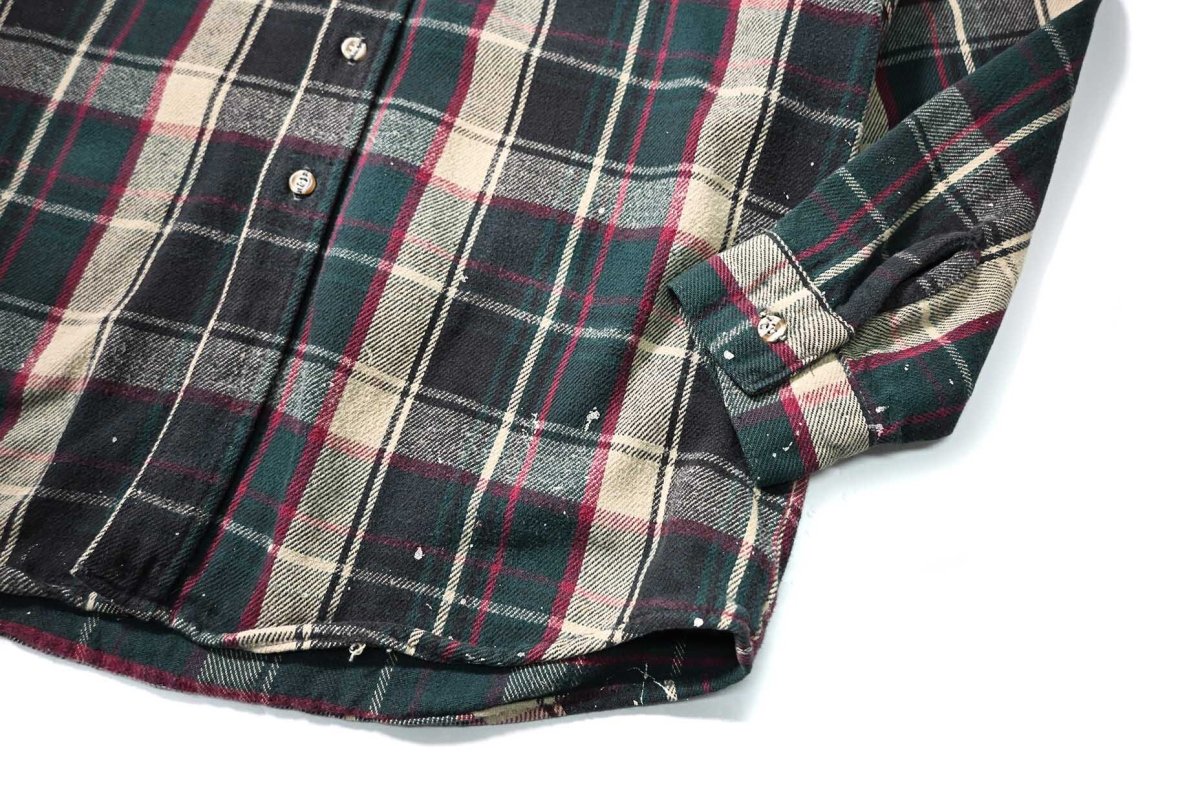 画像3: 90s Used Five Brother Heavy Flannel Shirt made in USA (3)