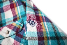 画像6: 90s Used Five Brother Heavy Flannel Shirt made in USA (6)