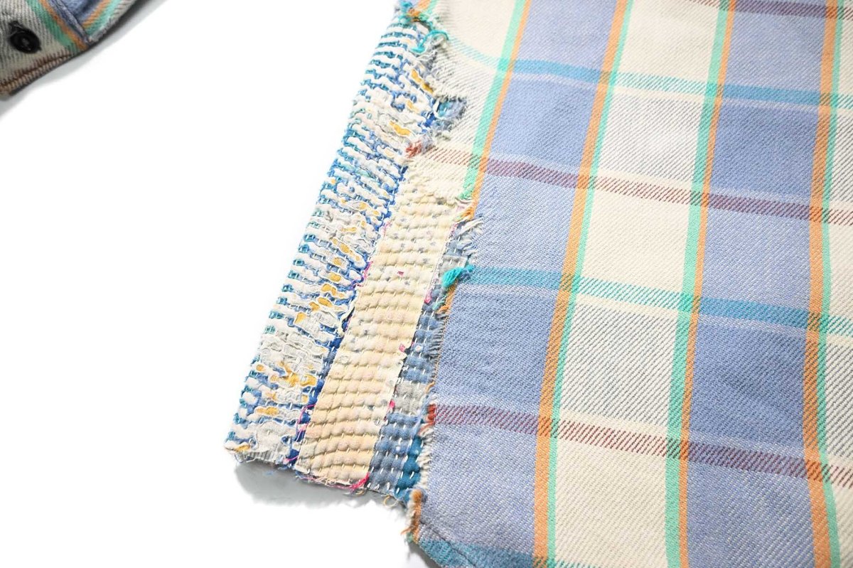 画像6: 80s Used Five Brother Heavy Flannel Shirt made in USA (6)