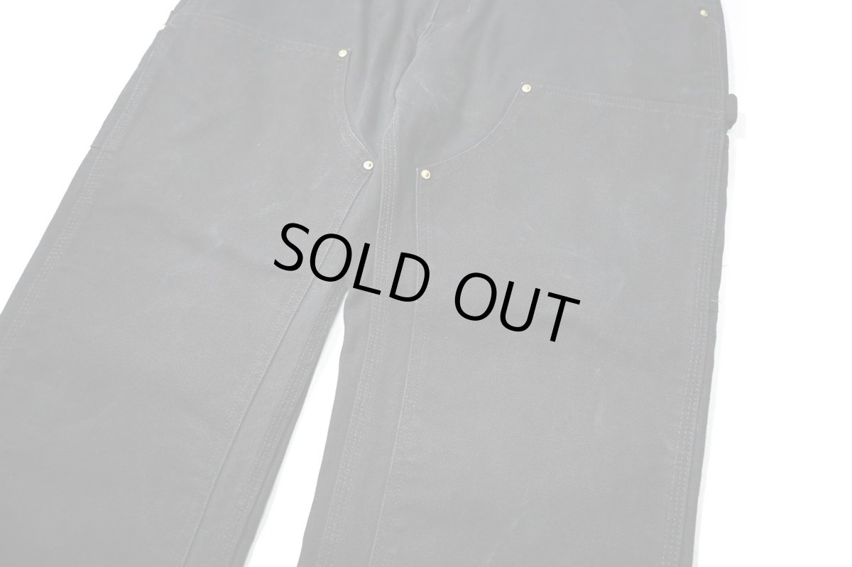 画像4: 11' Used Carhartt Duck Double Knee Carpenter Pants Cut Off Black カーハート (4)