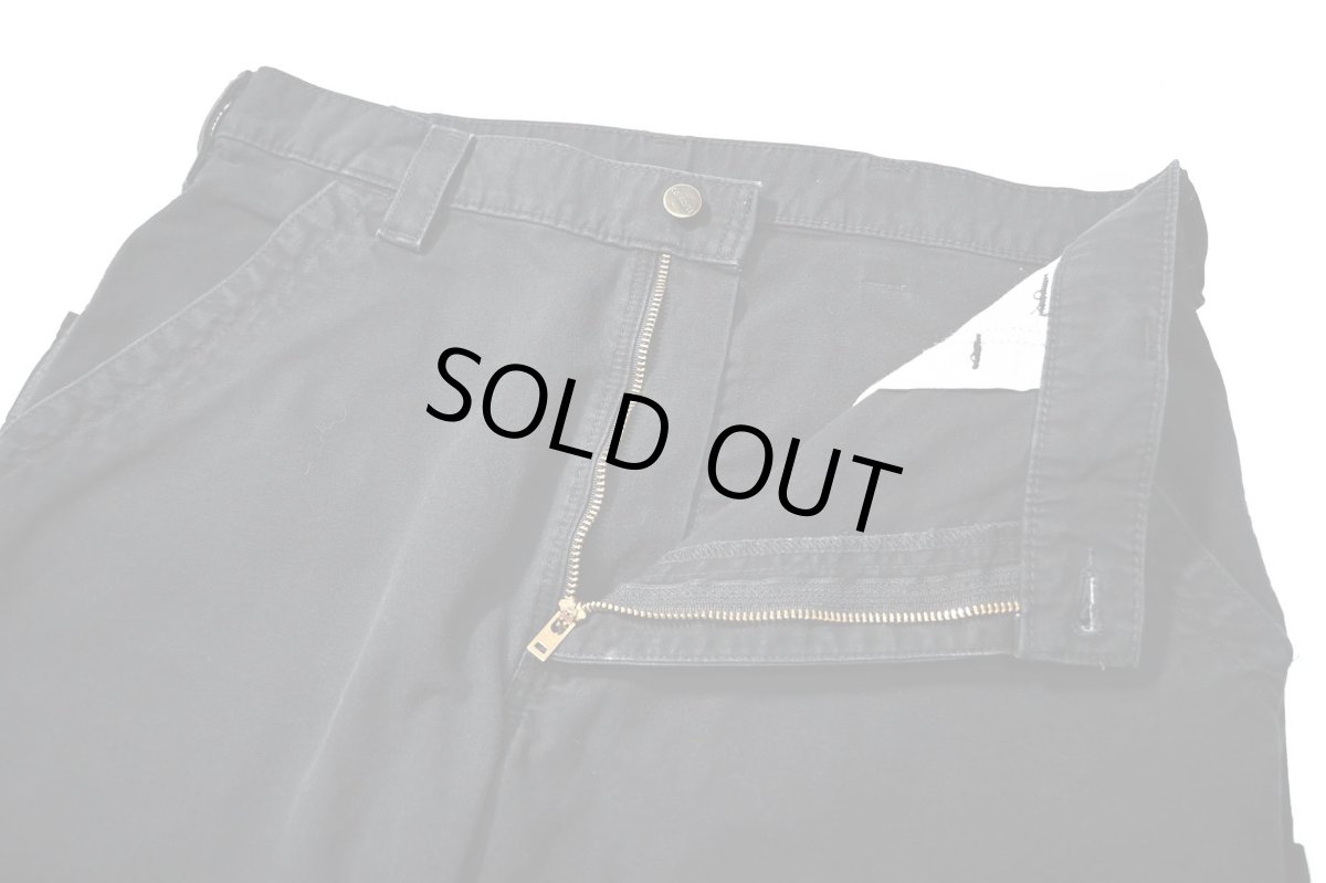 画像5: 19' Used Carhartt B151 Canvas Utility Work Pants Black カーハート (5)