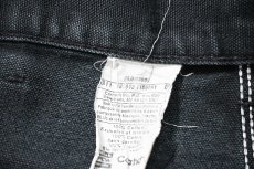 画像8: 11' Used Carhartt Duck Double Knee Carpenter Pants Black made in USA カーハート (8)