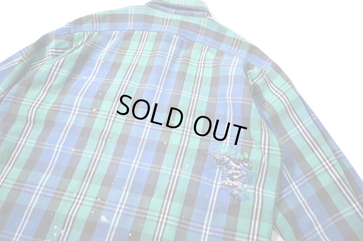 画像6: 90s Used Five Brother Heavy Flannel Shirt made in USA (6)