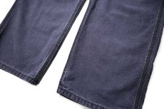 画像3: 15' Used Carhartt FR Duck Carpenter Pants Navy カーハート (3)