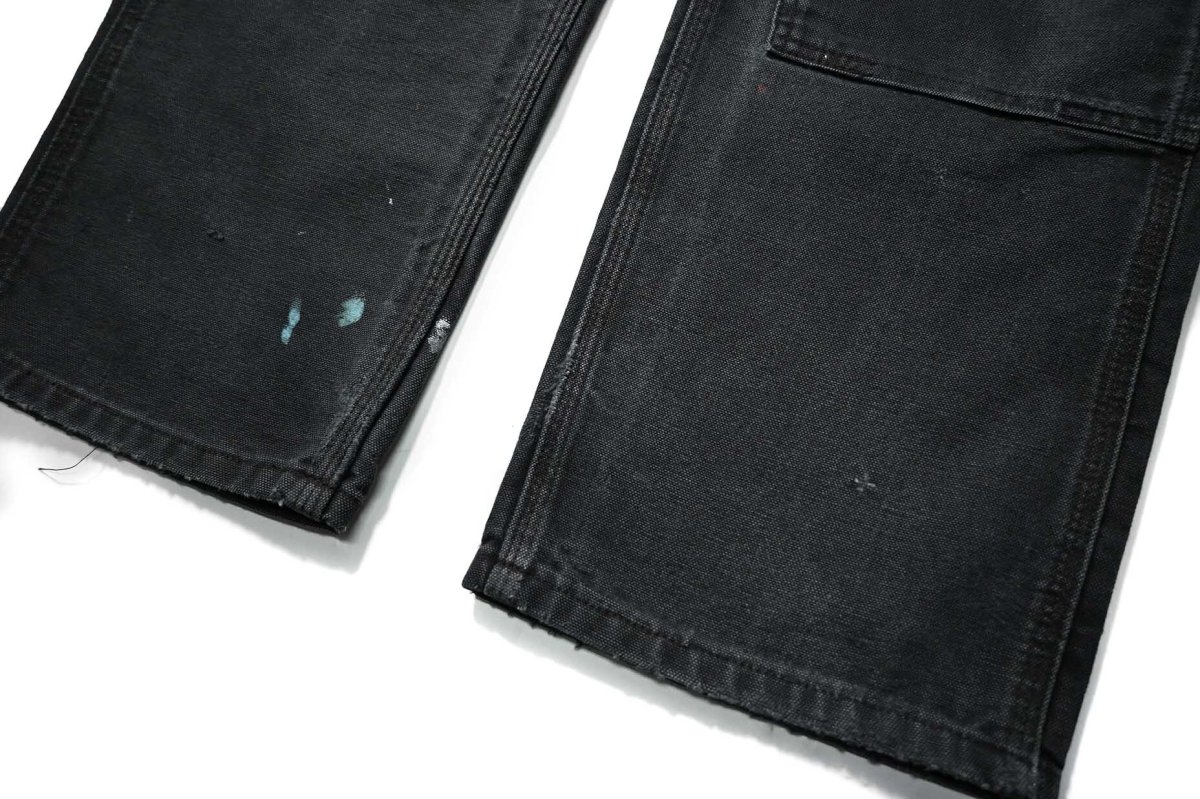 画像3: 11' Used Carhartt Duck Double Knee Carpenter Pants Black made in USA カーハート (3)