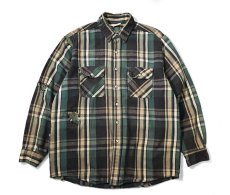 画像1: 90s Used Five Brother Heavy Flannel Shirt (1)