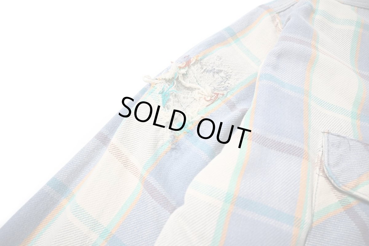 画像4: 80s Used Five Brother Heavy Flannel Shirt made in USA (4)