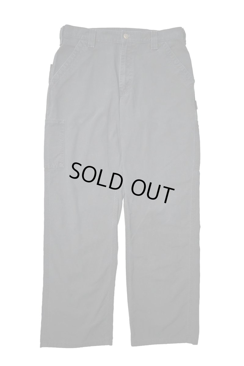 画像1: 19' Used Carhartt B151 Canvas Utility Work Pants Black カーハート (1)